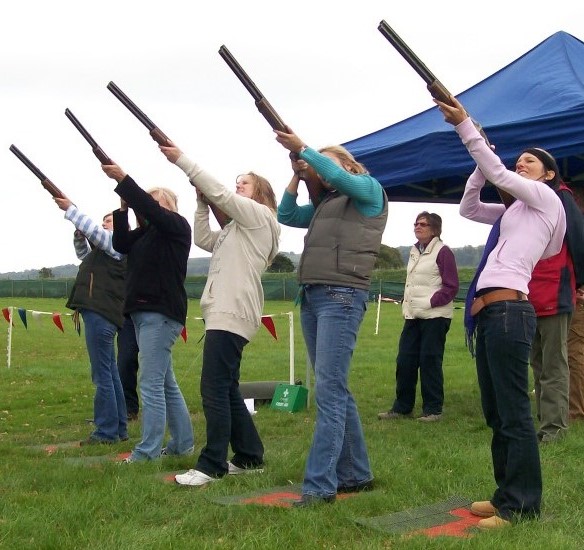 laser clay pigeon shooting