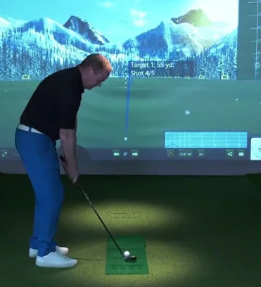 golf swing simulator hire 